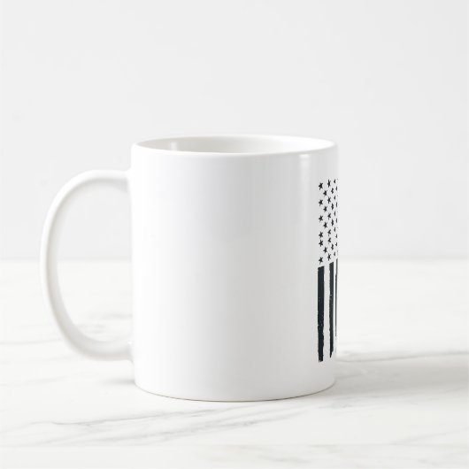 Mug Conception de vecteur de drapeau américain de papa (Gauche)