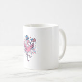 Mug Conception de vecteur de feux d'artifice de flaman (Devant droit)