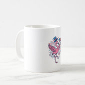 Mug Conception de vecteur de feux d'artifice de flaman (Devant gauche)
