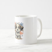 Mug Conception de vecteur de gravure d'éclaboussure de (Devant droit)