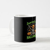 Mug Conception de vecteur de Halloween de squelette su (Devant gauche)