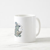 Mug Conception de vecteur de magicien de tortue mignon (Devant droit)