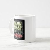 Mug Conception de vecteur de mains de zombie de festin (Devant gauche)