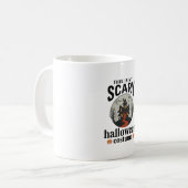 Mug Conception de vecteur de maison hantée de costume (Devant gauche)