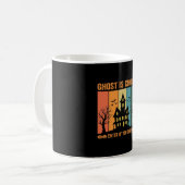 Mug Conception de vecteur de maison hantée de fantôme (Devant gauche)