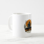 Mug Conception de vecteur de maison hantée Halloween v (Devant gauche)