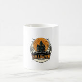 Mug Conception de vecteur de maison hantée Halloween v (Centre)