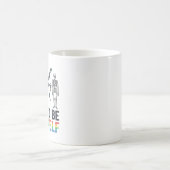Mug Conception de vecteur de squelette arc-en-ciel ose (Centre)