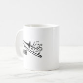 Mug Conception de vecteur de trombone (Devant gauche)