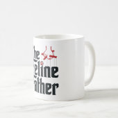 Mug Conception de vecteur d'humour de chat de père fél (Devant droit)