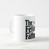 Mug Conception de vecteur d'humour de chat de père fél (Devant gauche)
