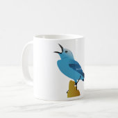 Mug conception de vecteur d'oiseau (Devant gauche)