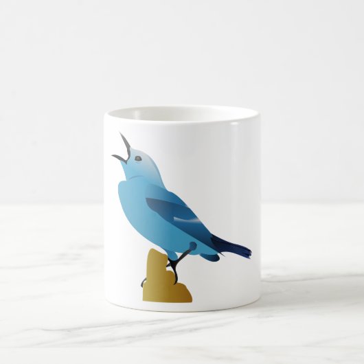 Mug conception de vecteur d'oiseau (Centre)