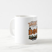 Mug Conception de vecteur effrayant mignon de petit Bo (Devant gauche)