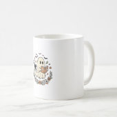 Mug Conception de vecteur floral de chat fantôme vinta (Devant droit)