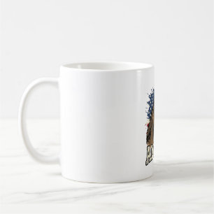 Mug Conception de vecteur patriotique de l'aigle de ch