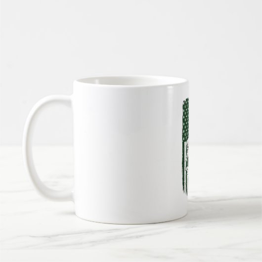 Mug Conception de vecteur vintage de drapeau américain (Gauche)