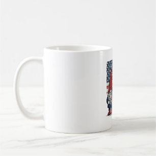 Mug Conception de vecteur vintage de trio de gnome USA