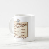 Mug Conception de ventilation quotidienne de la mère F (Devant gauche)