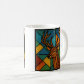 Mug Conception de verre teinté de style Tiffany Cerf V (Devant droit)