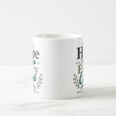 Mug Conception de verset biblique Espoir à travers cha (Centre)