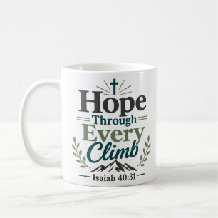 Mug Conception de verset biblique Espoir à travers cha
