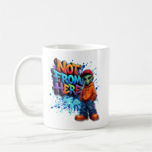 Mug Conception de vêtements de rue d'extra-terrestre d