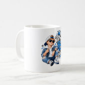 Mug Conception de vêtements de rue pour garçon de l'an (Devant gauche)