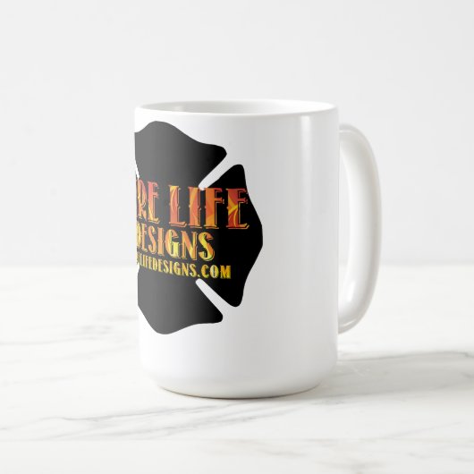 Mug CONCEPTION DE VIE D'INCENDIE CO [logo 1] (Devant droit)