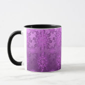 Mug Conception de violet floral rétro (Gauche)