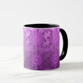 Mug Conception de violet floral rétro (Devant droit)