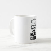 Mug Conception de visage de chef principal et de noir (Devant gauche)