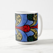 Mug Conception de vitrail de nef du 19e siècle (Devant droit)