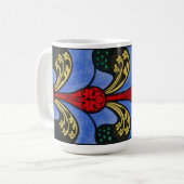 Mug Conception de vitrail de nef du 19e siècle (Devant gauche)