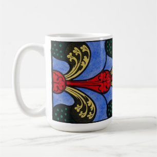 Mug Conception de vitrail de nef du 19e siècle