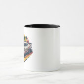 Mug Conception de voiture de course (Centre)