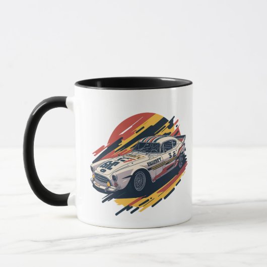 Mug Conception de voiture de course (Gauche)