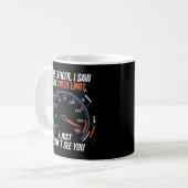 Mug Conception de voiture de limite de vitesse humoris (Devant gauche)