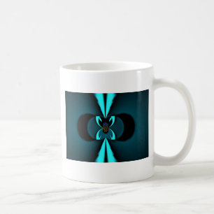 Mug Conception de voyants cyan et noir de bord coupant