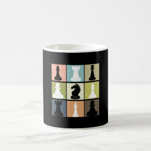 Mug Conception D'Échecs Avec L'Échecs Du Joueur D'É