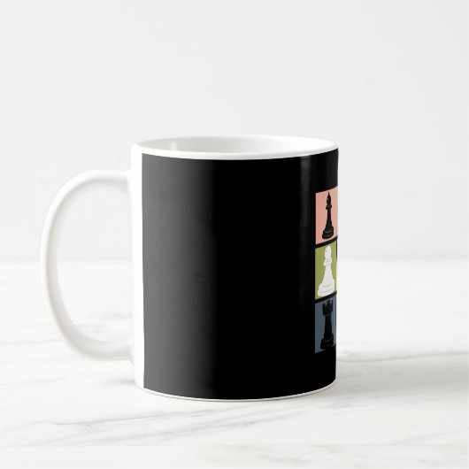 Mug Conception D'Échecs Avec L'Échecs Du Joueur D'Éche (Gauche)