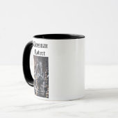 Mug Conception d'échecs Steampunk avec nom personnalis (Devant gauche)