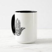 Mug Conception décorative de Hamsa (Devant gauche)