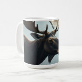 Mug Conception d'élan bleu (Devant gauche)