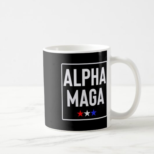 Mug Conception d'élection Alpha Mega Trump 2024 (Droite)