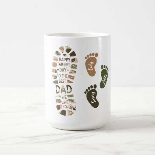 Mug Conception d'empreinte de camouflage pour la fête (Centre)