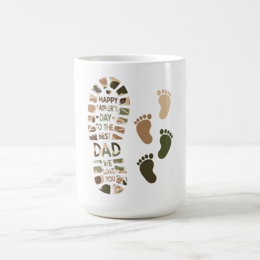 Mug Conception d'empreinte de camouflage pour la fête (Centre)