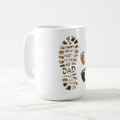 Mug Conception d'empreinte de camouflage pour la fête (Devant gauche)