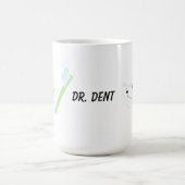 Mug Conception Dentaire, Dent et Brosse à Dents (Centre)