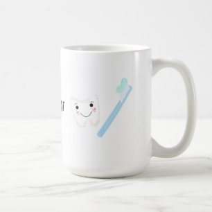 Mug Conception Dentaire, Dent et Brosse à Dents